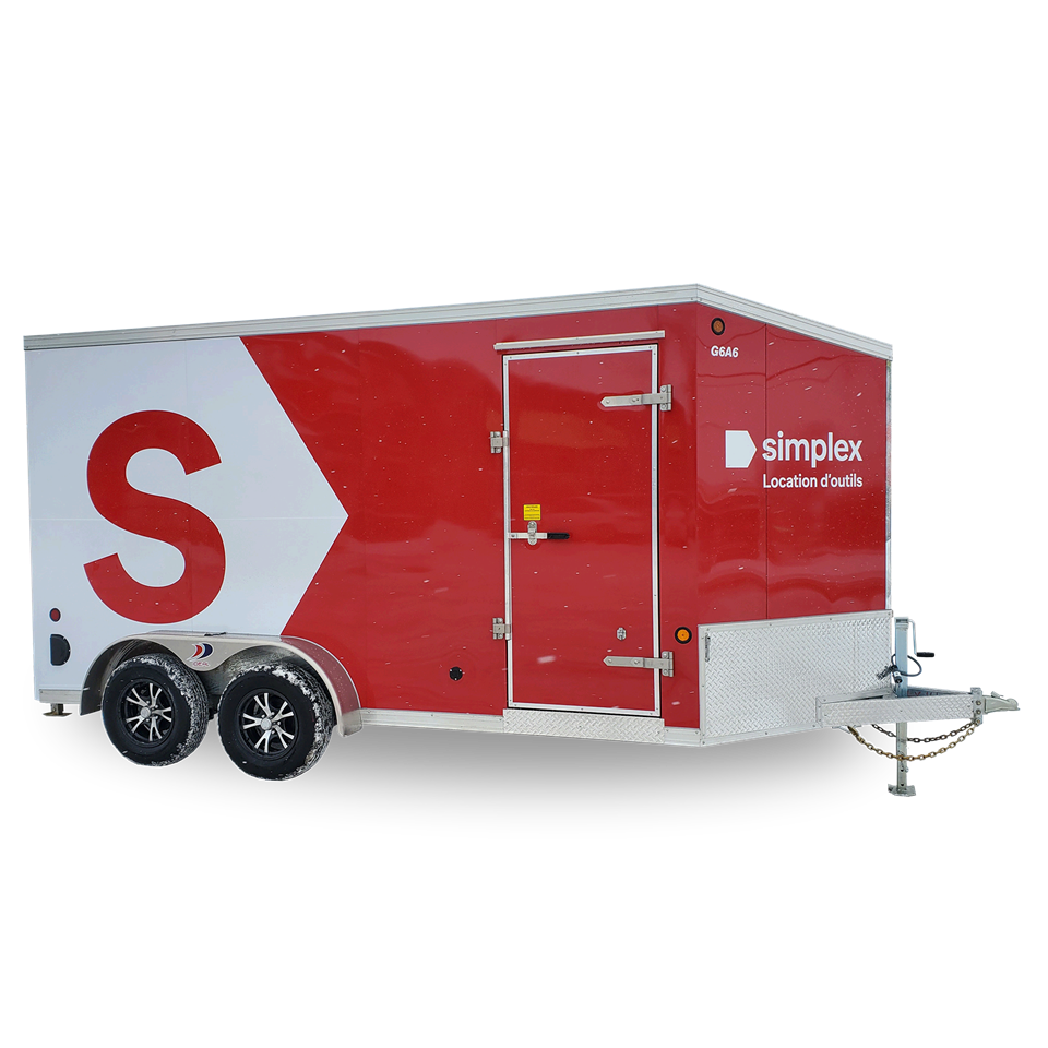 Closed trailer 4500lbs 7ft x 14ft